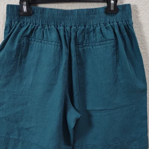 ATHLETA LINEN Shorts with Elastic Waistband and Relaxed Fit - Picture 7 of 15